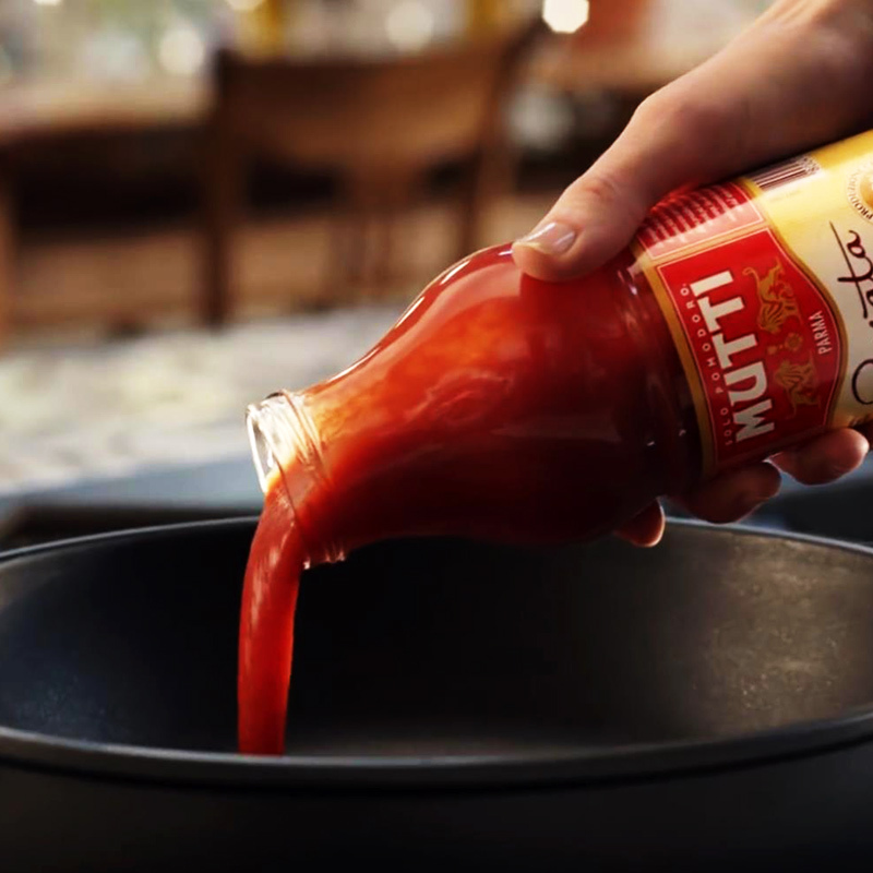 意大利原装进口慕意mutti番茄酱意面酱调味酱罗勒番茄酱400g