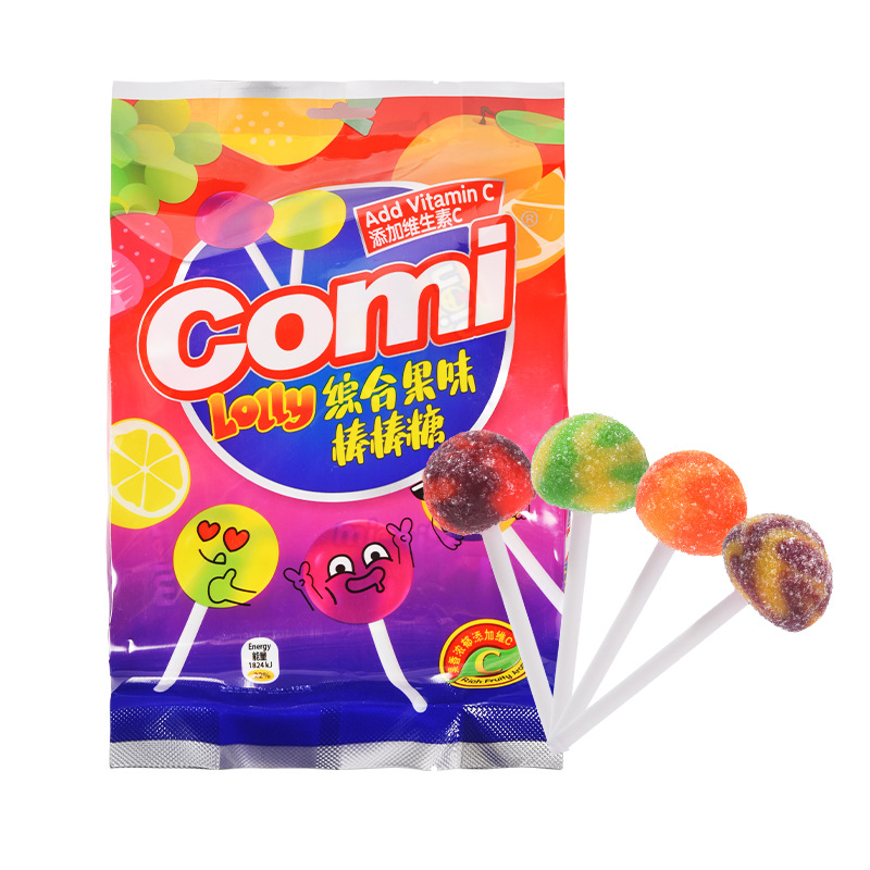 2袋 彩虹糖心藏百味综合果味棒棒糖奇幻味觉之旅果汁软糖橡皮糖果休闲小零食儿童小食果汁软糖橡皮糖果休闲小零食儿童小食高清大图