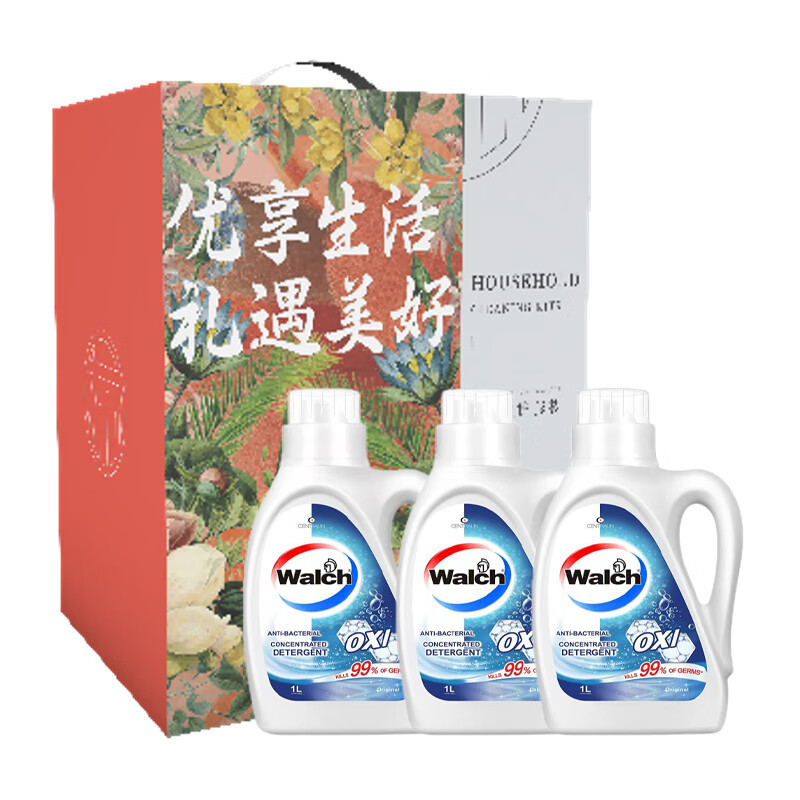 威露士(WaIch) 除菌有氧洗衣液 套装25ZSW01 1L*3