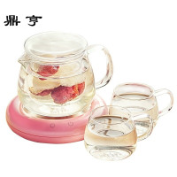 鼎亨花茶壶玻璃茶壶耐热保温泡茶茶具家用过滤电恒温水壶套装