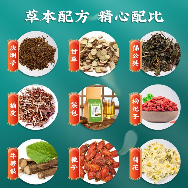 北京同仁堂蒲公英菊花决明子茶高清大图