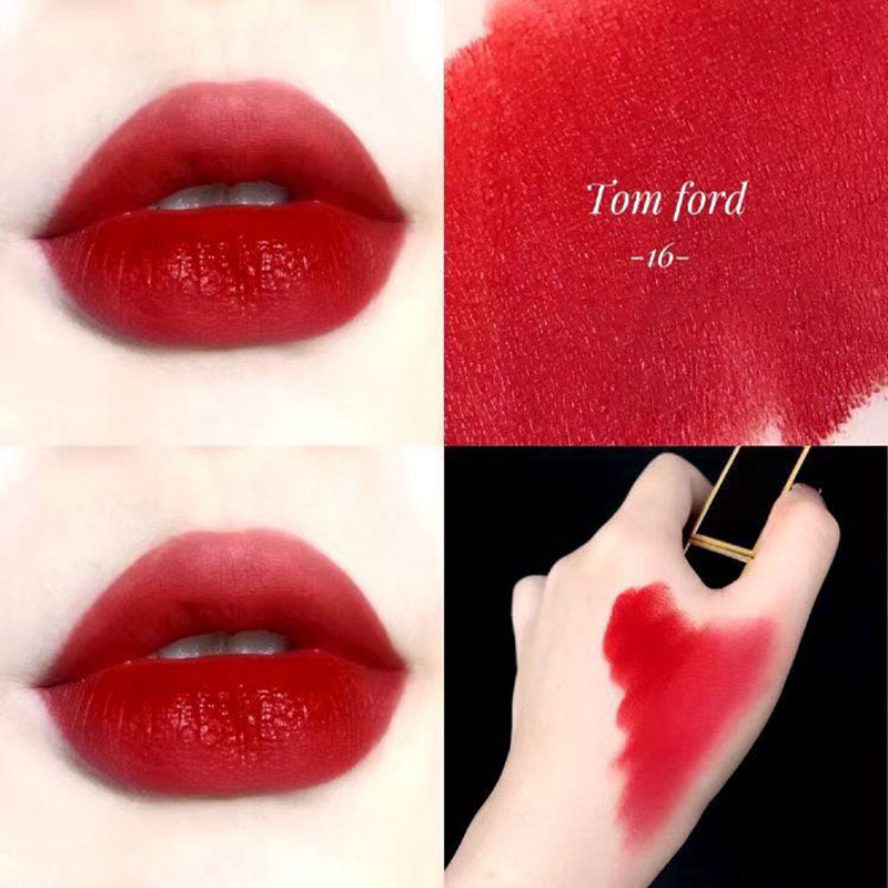 Tom Ford汤姆福特 TF口红 烈焰幻魅唇膏16 1g小样经典黑管番茄红高清大图