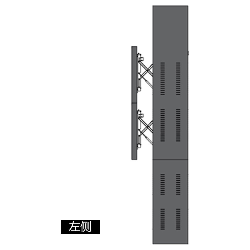信特安XTP715电视配件65英寸2X2商用拼接屏落地机柜支架项目定制款