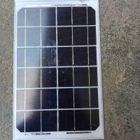 单晶6V6W太阳能发电板充3.2v3.7电池3片光伏板串联充12伏储蓄电池 1片