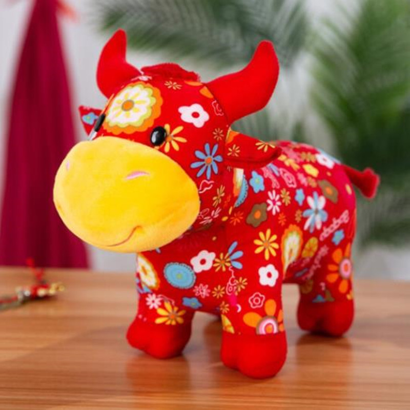 牛年吉祥物毛绒玩具25cm