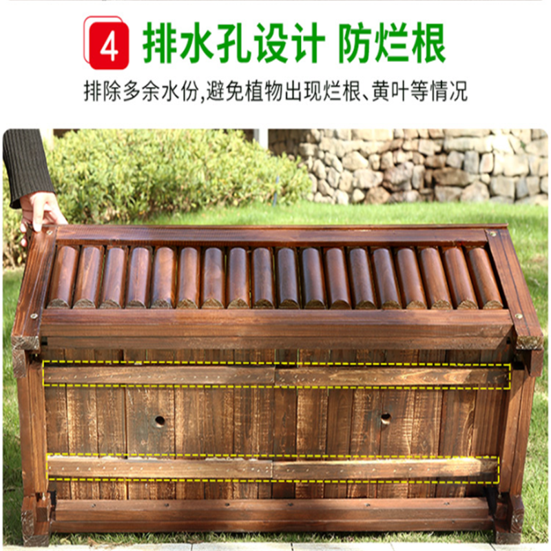 业飞QY-287花箱户外庭院长方形种植箱高清大图
