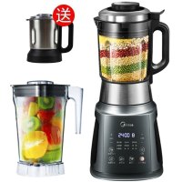 美的（Midea）破壁机BL1206A八页搅拌机主杯容量1.75L料理功能绞肉干磨不锈钢刀头36000转3-5人自动清洗