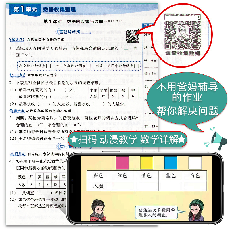 典中点 2021春新版 荣德基二年级下册 典点人教版数学 小学2年级下册数学同步练习册典中点同步训练试卷测试卷复习资料