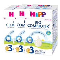 [3盒装 新效期2026年3月后]原装进口德国Hipp喜宝有机益生菌婴幼儿奶粉3段600g/盒宝宝奶粉(10-12月)