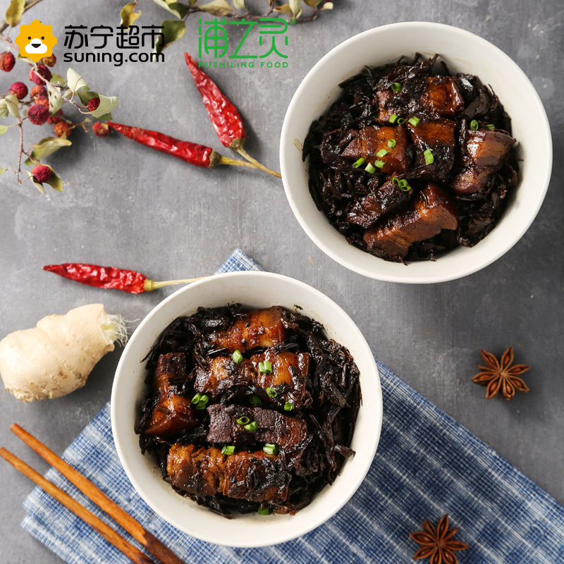 浦之灵 梅干菜烧肉 340g 方便菜 加热即食