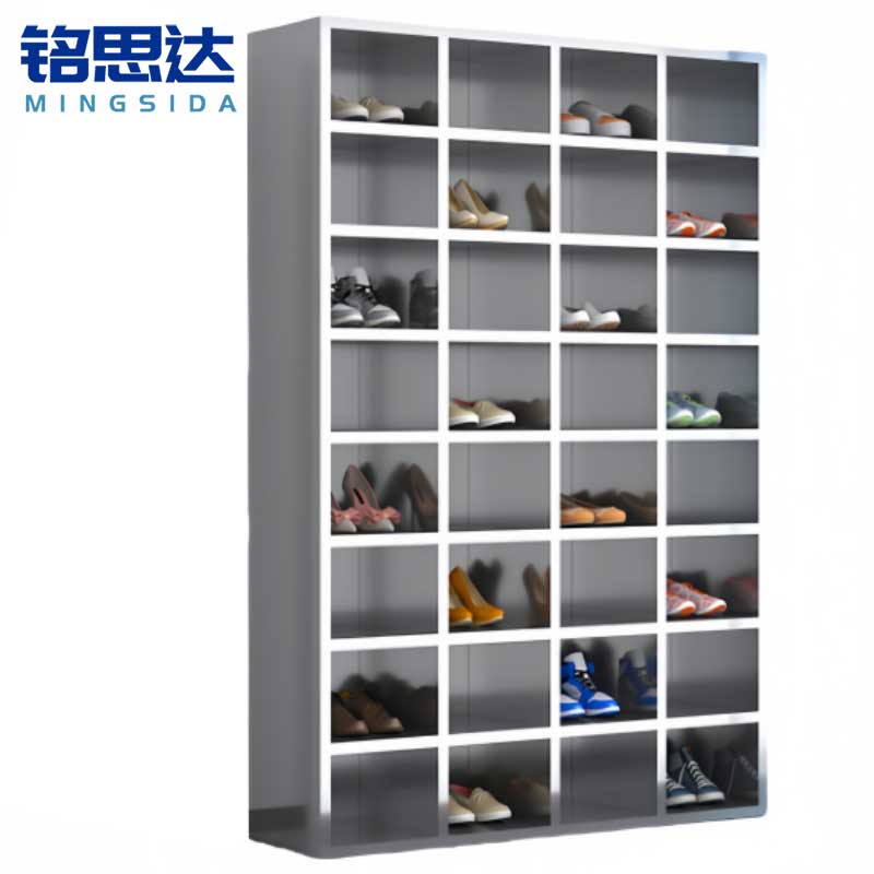铭思达不锈钢鞋柜单面32格个高清大图