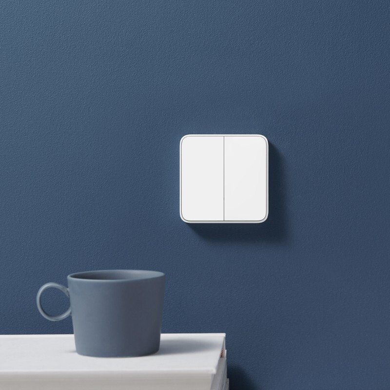 小米米家智能开关控制面板遥控开关家用墙壁开关双开单控