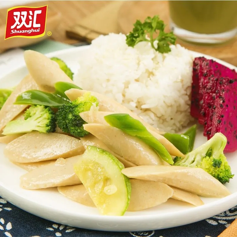双汇鱼肉火腿肠400g/袋 海鲜风味香肠鱼肉肠休闲零食囤货高清大图