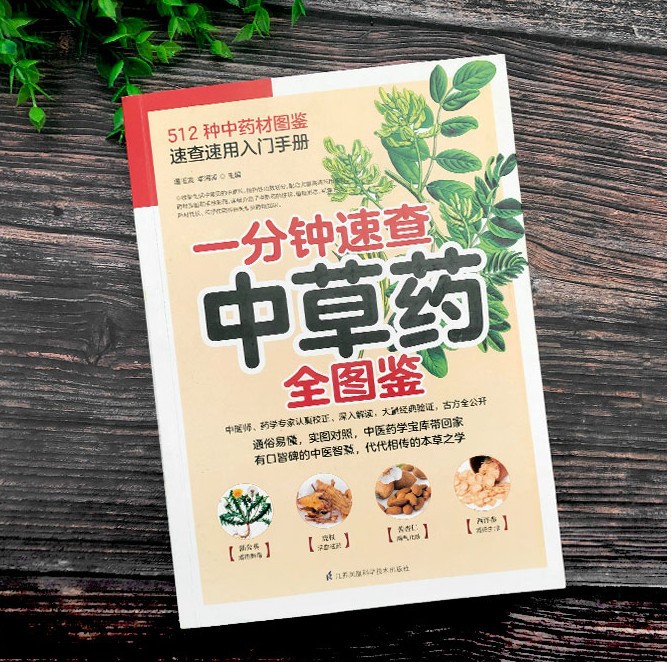 [醉染正版]一分钟速查中草药全图鉴 中药材速查速用入门手册 512种中药材识别 中医基础理论 常用草药识别养生功效药方高清大图