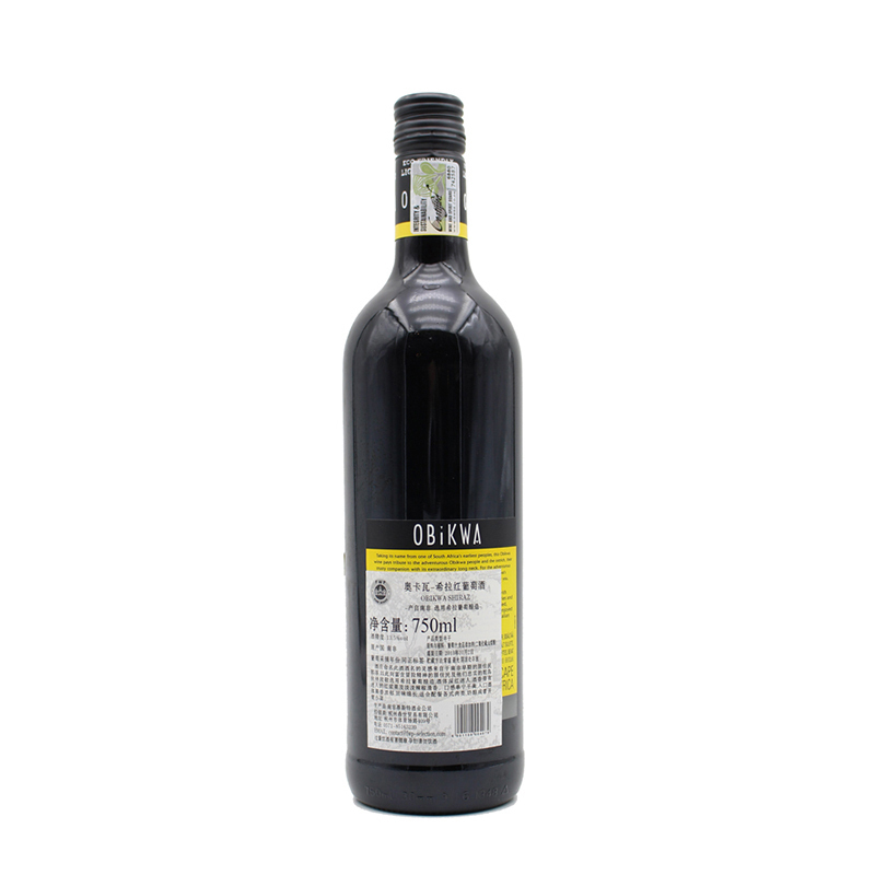 南非原瓶进口葡萄酒 奥卡瓦希拉红酒 干红葡萄酒 Obikwa 双支装750ml*2