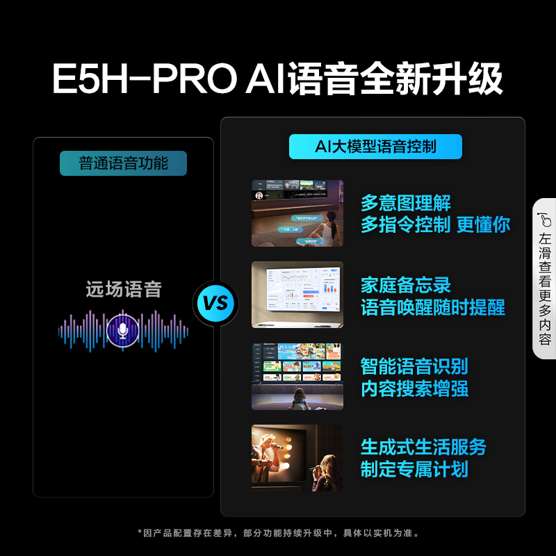 海信电视65E5H-PRO 65英寸 多分区控光 六重120Hz高刷 4K高清全面智慧屏 液晶智能平板电视机
