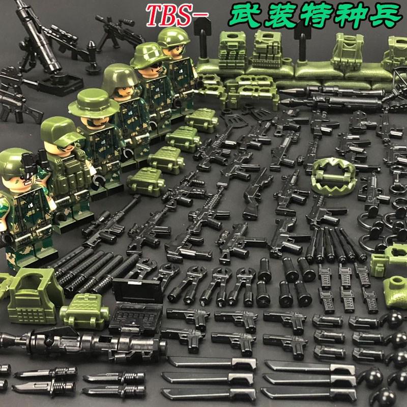 兼容乐高积木人仔迷彩战狼战队行动军事系列恐怖分子拼装积木玩具 决战阿尔卑斯高清大图