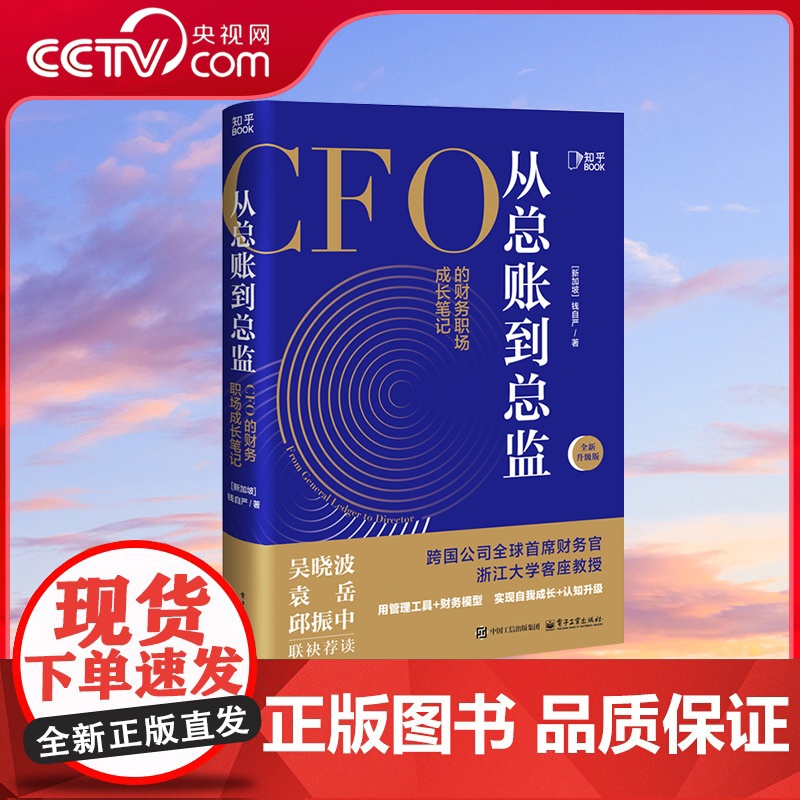 [央视网]从总账到总监 CFO的财务笔记 钱自严 财务思维书籍 财报分析从0到1 从小白到高手 吴晓波ZH高清大图