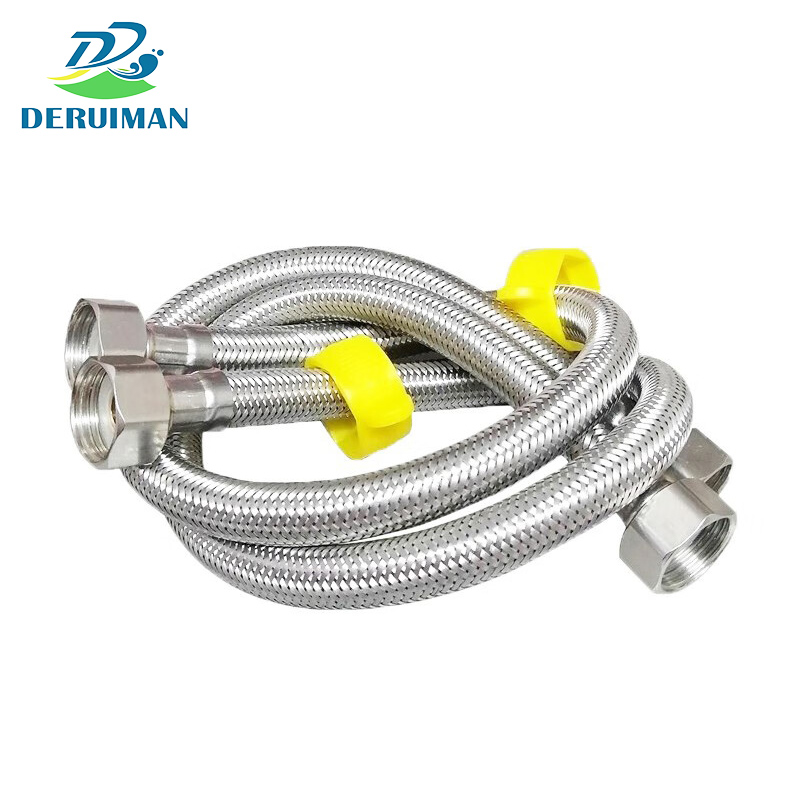 DERUIMAN304不锈钢上水管编织软管水箱龙头软连接管高清大图