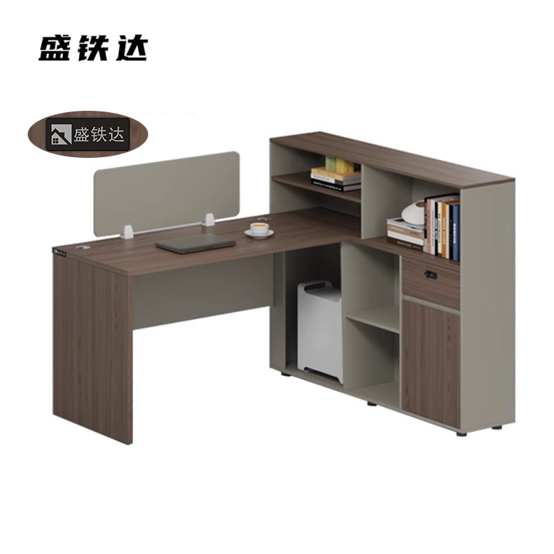 盛铁达 单人财务屏风办公桌1500*1400*1100mm STD-XXAC06 张高清大图