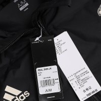 阿迪达斯(adidas)男棉衣2018冬季新款运动足球训练连帽羽绒服外套 CY6109