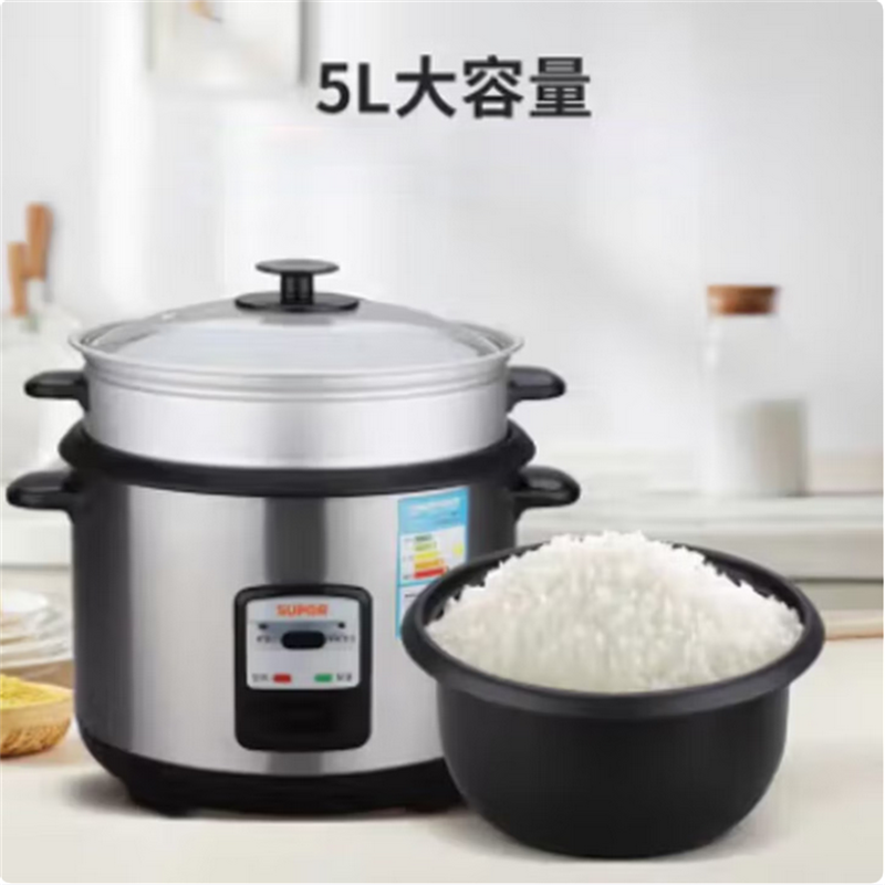 苏泊尔家用电饭煲老式机械插电式蒸米饭锅简单一键操作电饭锅 CFXB50A2A-80[机械款 5L 商超同款 D高清大图