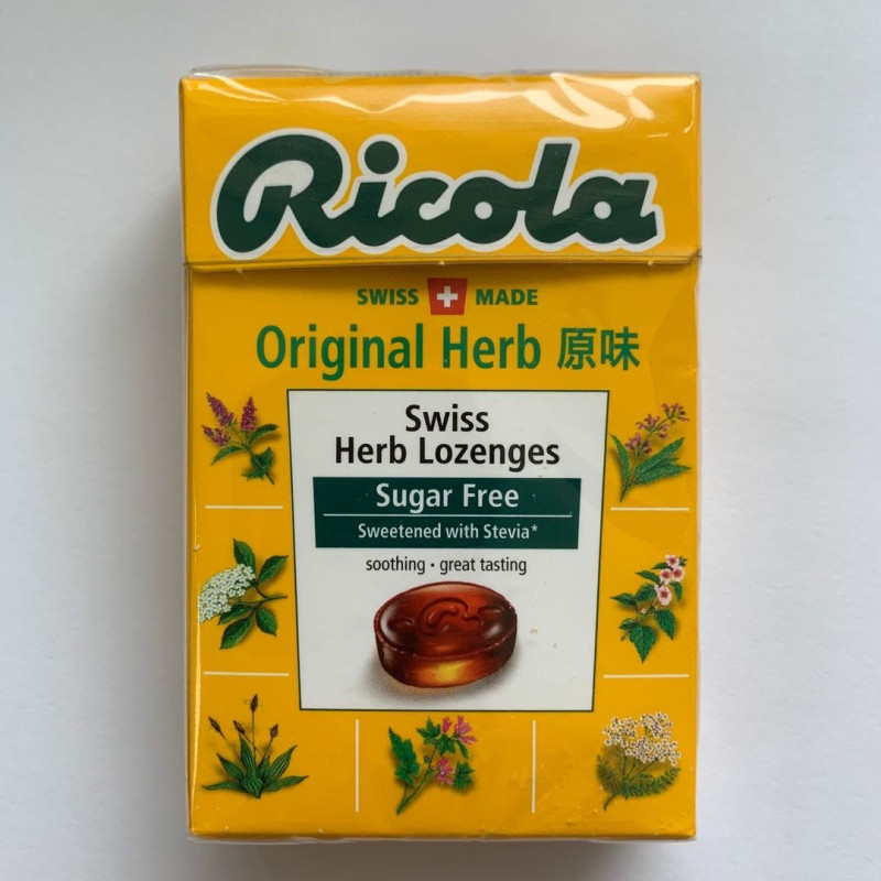 Ricola 利口乐 原味润喉糖无糖 40g