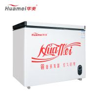 华美(Huamei)BD/BC-220升厨房商用保鲜设备 曲底冷柜节能静音冷柜 冷藏冷冻柜顶开门卧式大容量家用冰柜展示柜