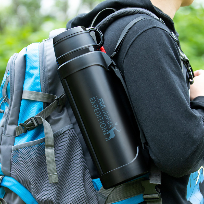 富光fga保温壶容量水壶男女水杯家用便携户外旅行学生车载热水瓶红色2