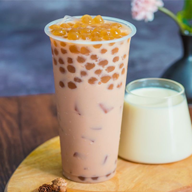 百思味琥珀珍珠奶茶原料金黄色珍珠粉圆q弹有嚼劲1kg琥珀色珍珠 1000g