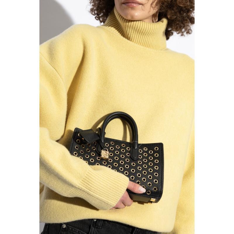 迈克·科尔斯(MICHAEL KORS)女士单肩包皮质坠饰点缀穿孔设计可拆