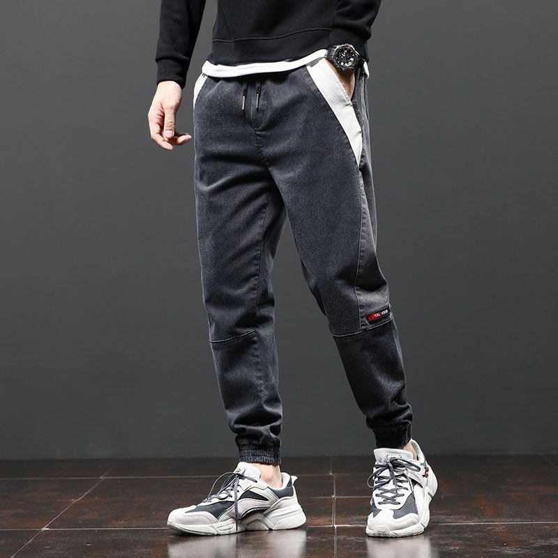 秋冬季款潮牌宽松工装休闲长裤男士韩版潮流运动百搭束脚裤休闲裤视频