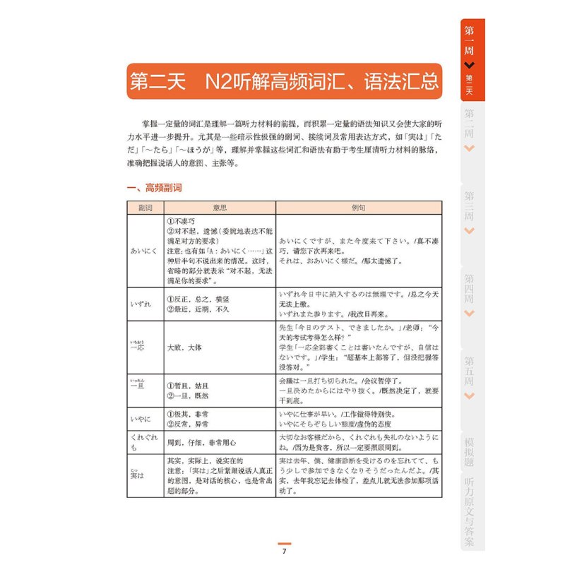 [正版]外研社5周突破新日语能力考试听解N2(第二版)