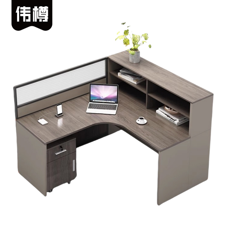 伟樽办公桌150*140*110cm张高清大图