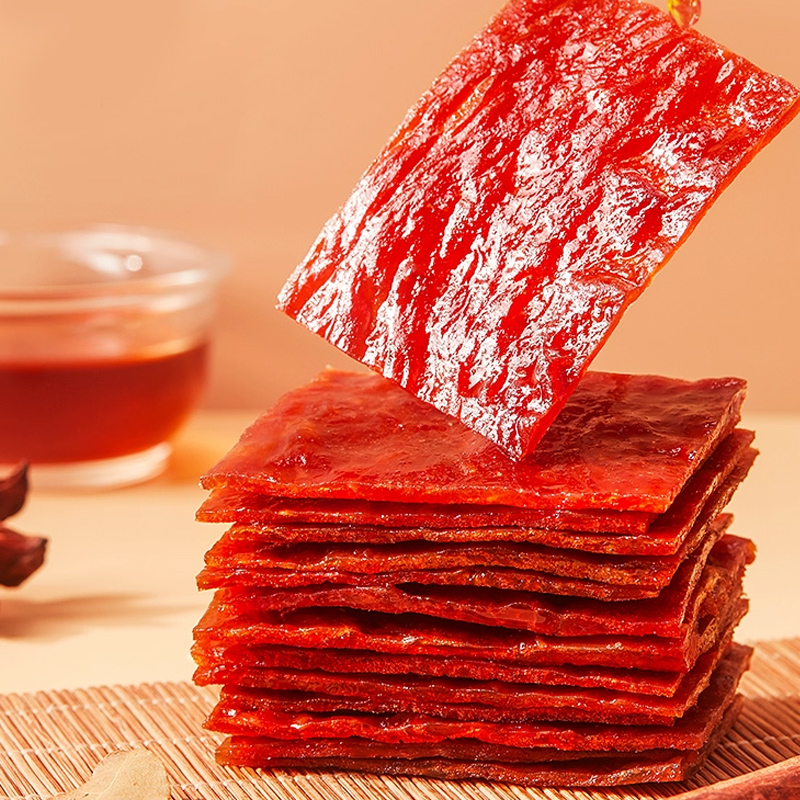 良品铺子猪肉脯自然片(原味)80g/袋*2高清大图