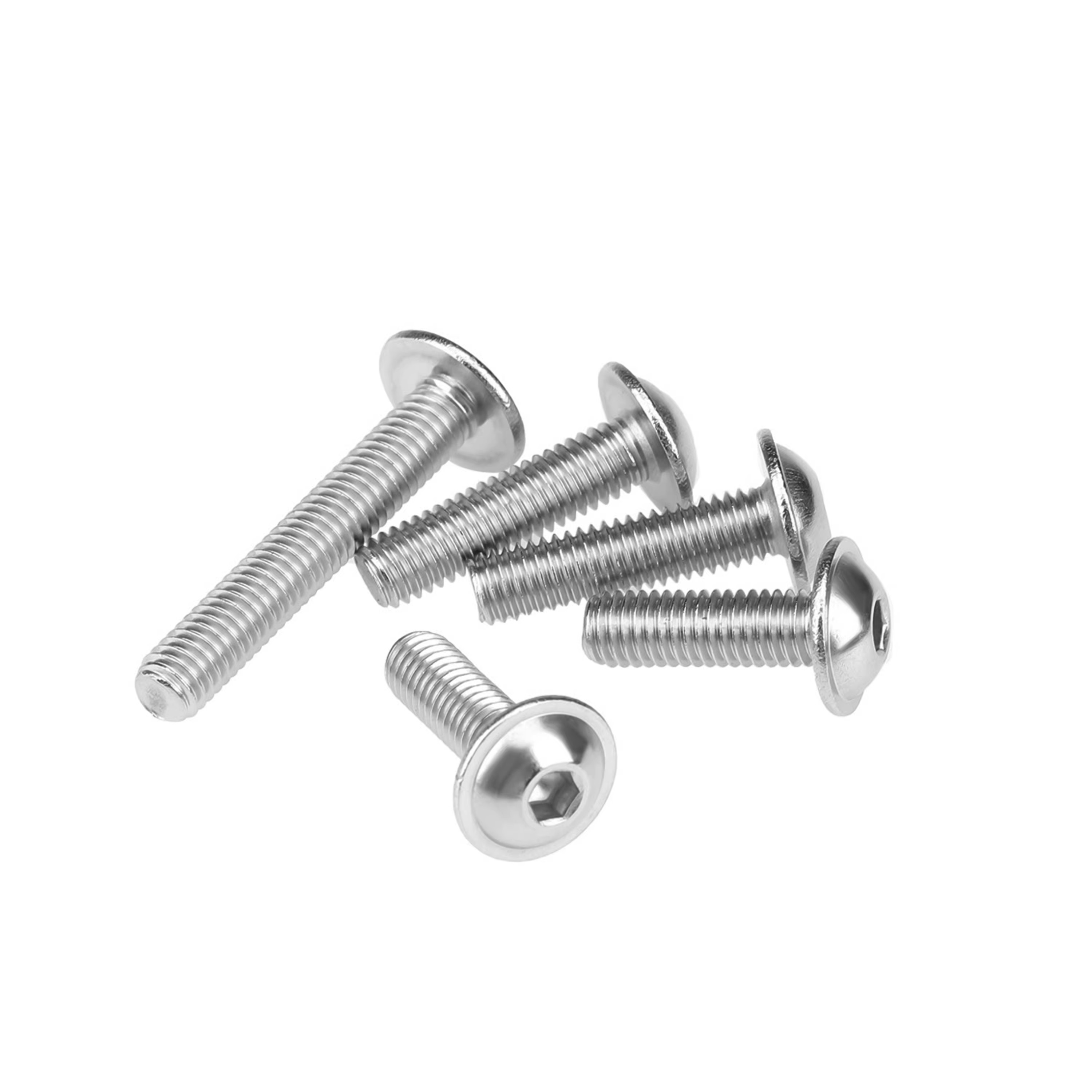 冰匠 304不锈钢圆头内六角带垫螺丝 单位：个高清大图