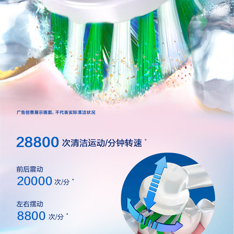 欧乐-B电动牙刷Pro1Max粉色高清大图