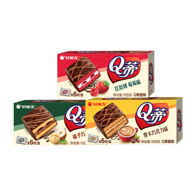 好丽友 Q蒂【摩卡巧克力味】6枚-单盒*2