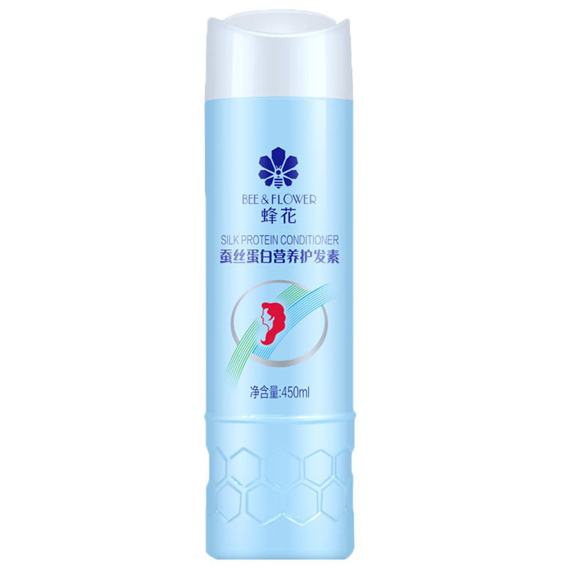 蜂花护发素香味持久顺滑补水修复护改善干枯毛躁柔顺发膜女 450ml丝肽护发素+送1袋花香洗