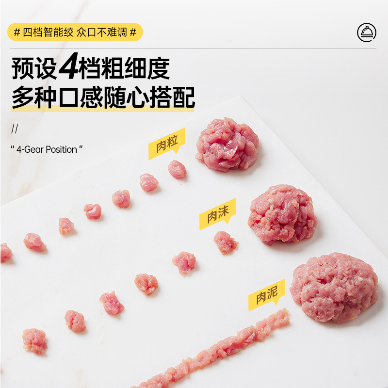 生活元素绞肉机家用多功能高颜值电动小型绞馅碎肉机打肉机搅拌机料理机辅食机