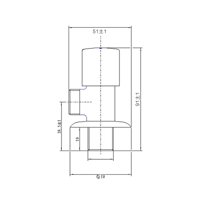 九牧(JOMOO)74054/44054全铜加厚冷热三角阀止水阀 卫浴五金通用 紫荆花形状角阀
