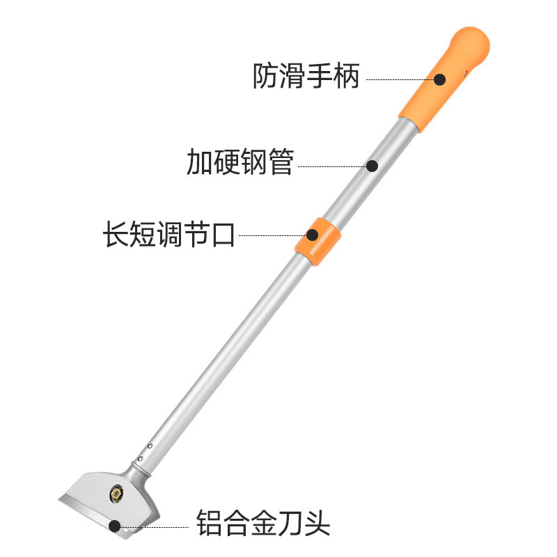 吉米家居 JM-G28003L 家用清洁刮污铲刀 装修工具 铲墙皮地板瓷砖玻璃除胶保洁 加强款加长伸缩杆 送刀片5片