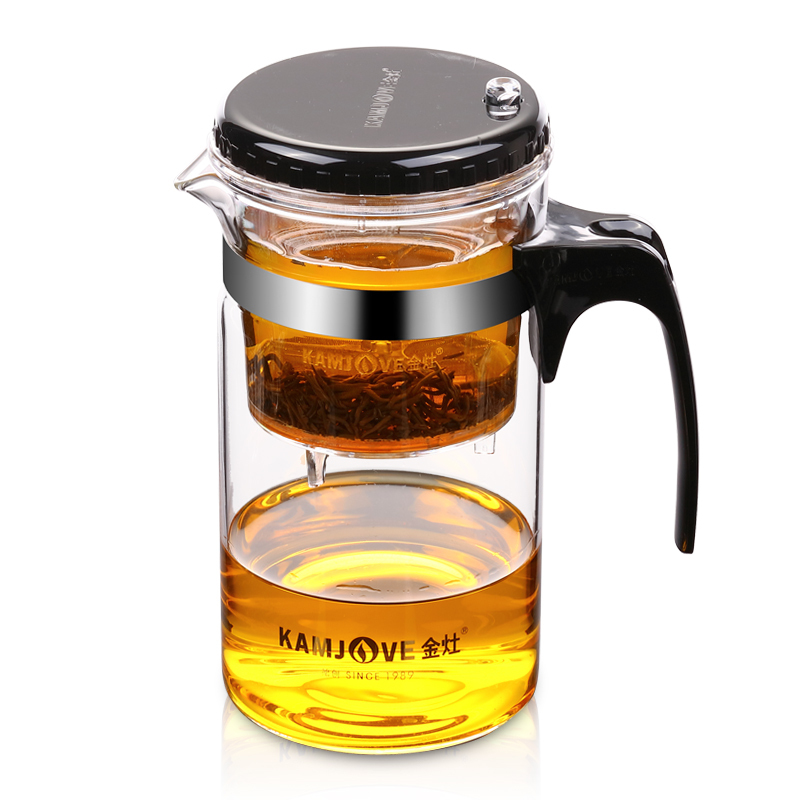 金灶 TP-200 大容量飘逸杯耐热玻璃茶具茶壶 透明 (单位:个)