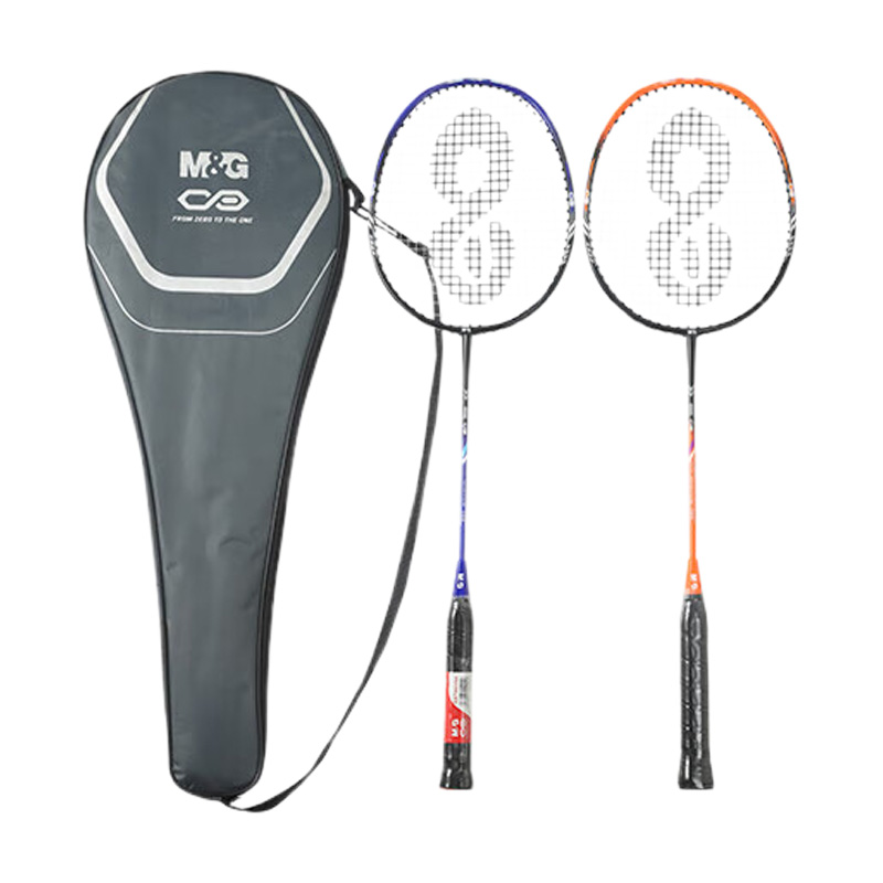 晨光羽毛球拍室内外通用双打适配玻铝一体对拍双色款AST09704