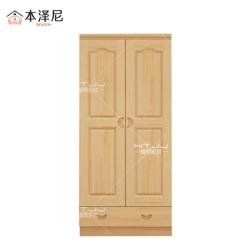 本泽尼 两门衣柜 木衣柜 HTZ-BM3619 800*530*1950mm 组高清大图