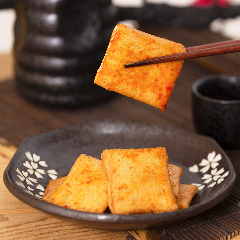 满300减210[三只松鼠_老爹鱼豆腐180g]零食烧烤味鱼豆腐豆干/豆制品零食 袋装高清大图