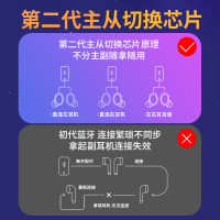 海威特 i95 TWS 无线蓝牙耳机 5.0 入耳式 运动跑步 游戏低延迟 主从切换 迷你 触控耳麦 黑色