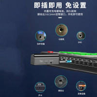 索爱(soaiy)无线可充电麦克风话筒接收器家庭KTV会议K歌卡拉OK唱歌主播网络通用