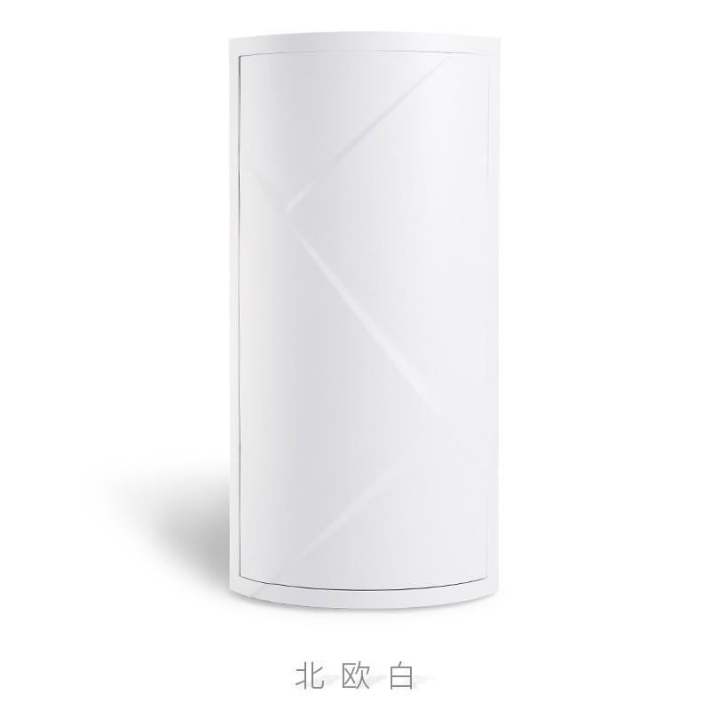 卫生间转角收纳柜免打孔旋转置物架厨房墙角厕所三角卧室壁挂角柜收纳柜 三维工匠高清大图