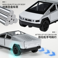 特斯拉皮卡合金汽车模型儿童玩具车仿真可开门男孩圣诞节礼物3750